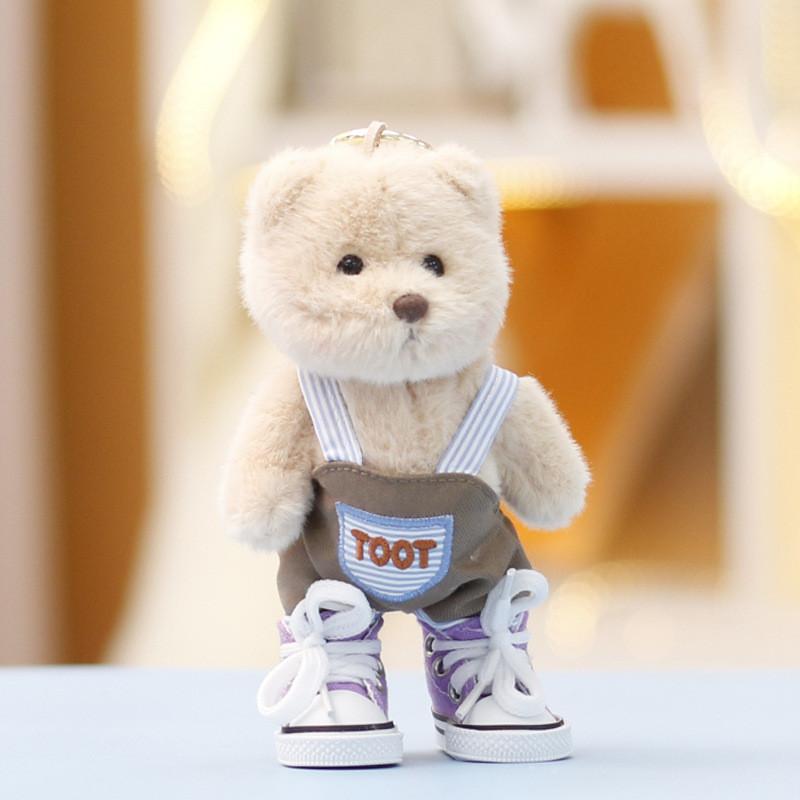 Plush Teddytales Toy With Dress Keychain Gift For Girls And Kids