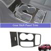 Center Console Gear Shift Cup Holder Panel Decoration Cover for Jeep Grand Cherokee 2011-2018 Carbon Fiber Interior Accessories
