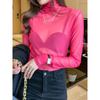 Autumn and Winter New Single-layer Turtleneck Long-sleeved Bottoming Shirt Women's Inner Slim-fit Pullover T-shirt Top