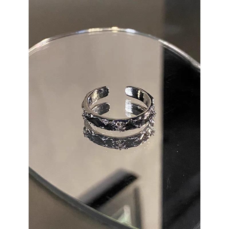 Anillo de Pareja, Diseño a Pequeña Escala, Anillo Abierto para Dedo, Estilo Genial, para Hombres y Mujeres, Anillo para Dedo Índice