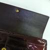 [Pre-Owned] Sarah Wallet Snap Closure Logo Embossed Folded Patent Leather - Very Good #WVIH1Q
