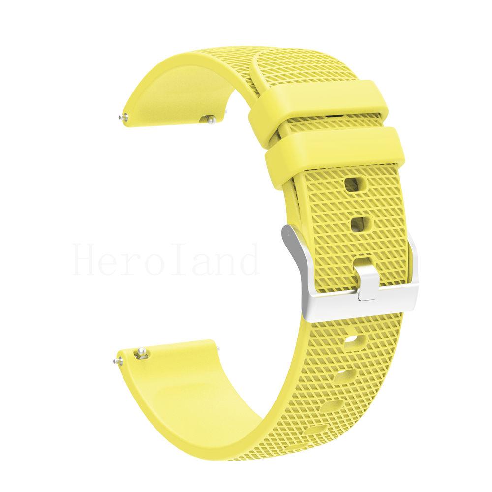 Premium Silicone Watchband WatchStrap Silicone Bracelet Quick Release Rubber Strap WristBand 18mm 20mm 22mm Width Replacement