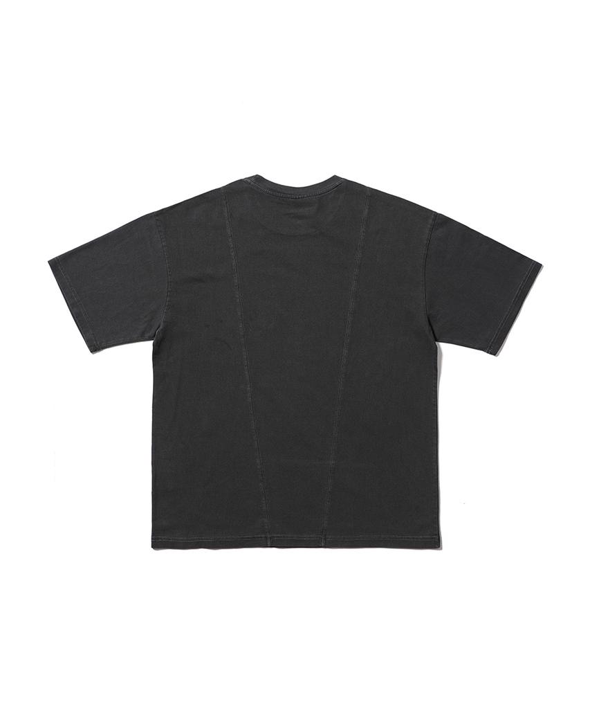 GAKKAI UNIONS Basic Pigment Short Sleeve T-Shirt Charcoal