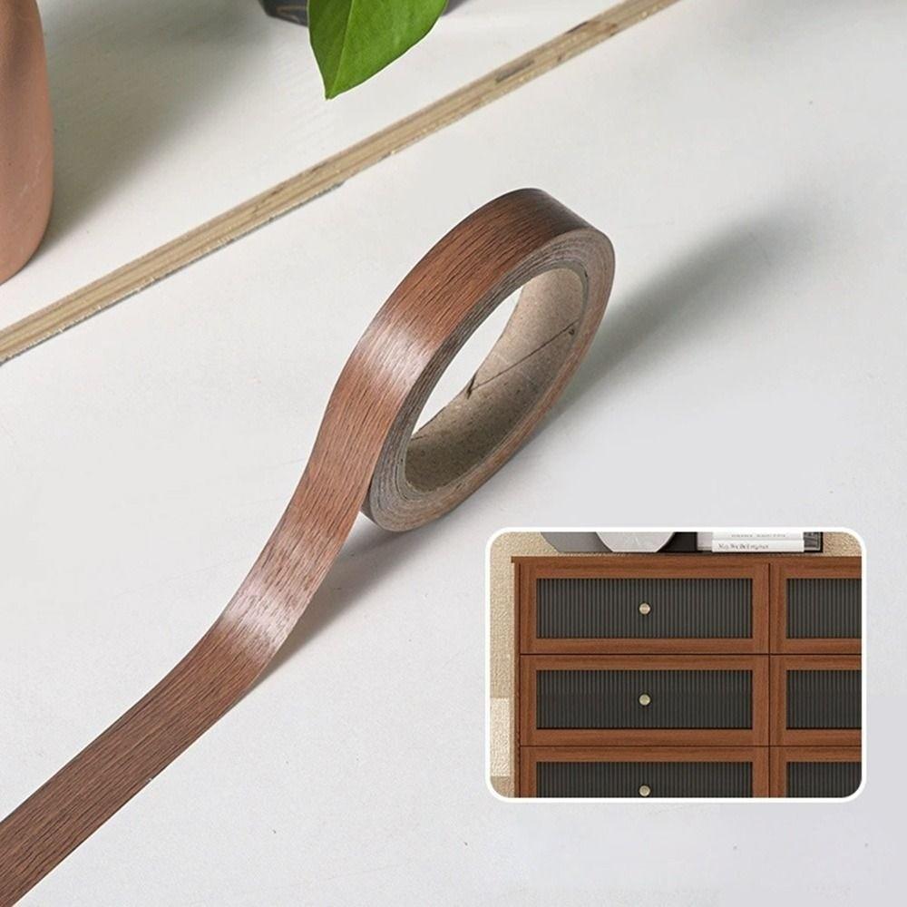 10m*1.5cm Wood Grain Edging Tape PVC Thickened Border Sealing Strips Self Adhesive Decorative Beauty Seam