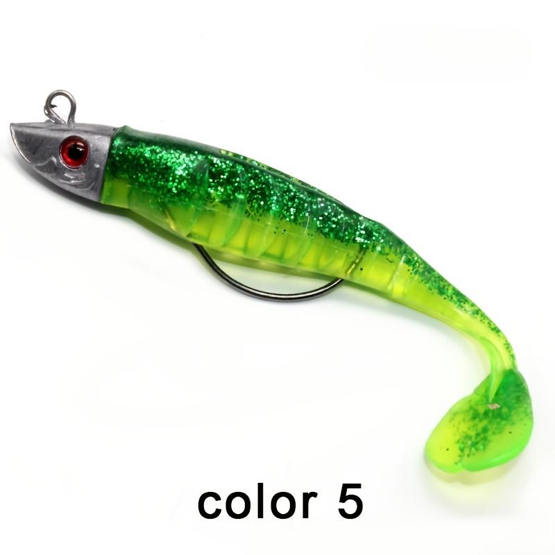 

Soft Bait 10cm15g Head Jig Fish T Tail Saltwater Fishing Baits Sea Fishing Silicone Lures Minnow Pike Swimbait 10cm 15.5g