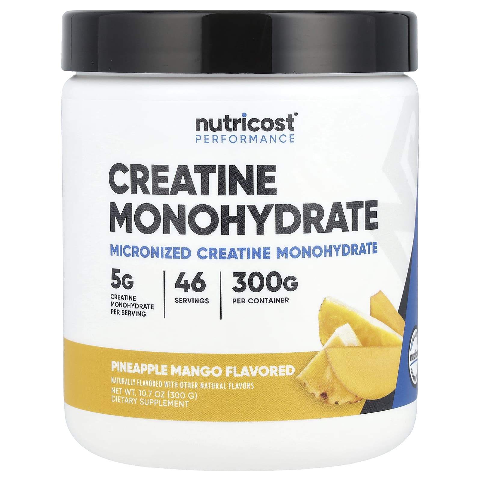 

Nutricost, Креатин Моногідрат, Ананас Манго, 10,7 унції (300 г)
