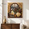 Christmas Home Decoration Faux Pearl Art Kit, DIY Snowman Painting 3D Festive Living Room Accents Xmas Scenes Crafting Project for Adults Beginners,