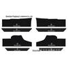 RX Carbon Fiber Leather Car Door Anti-Kick and Anti-Scratch Protective Sill Sticker