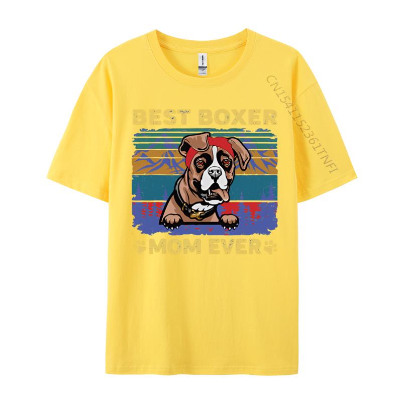 Boxer Dog Lover Funny Vintage Retro Tshirt Top Tshirts Party Coupons Cotton Tops  Tees Sports T Shirt Men