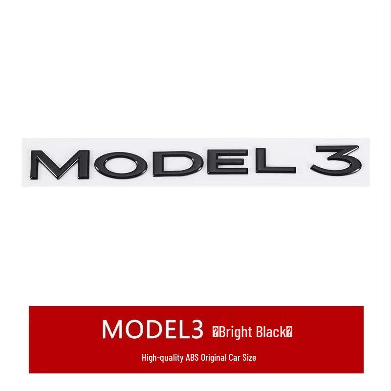 Tesla Model Y & 3 Front/Rear Trunk English Letter Logos Sticker