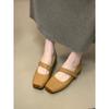 French Square Head with Mary Jane Shoes 2025 New Inner Height-increasing Ballet Shoes