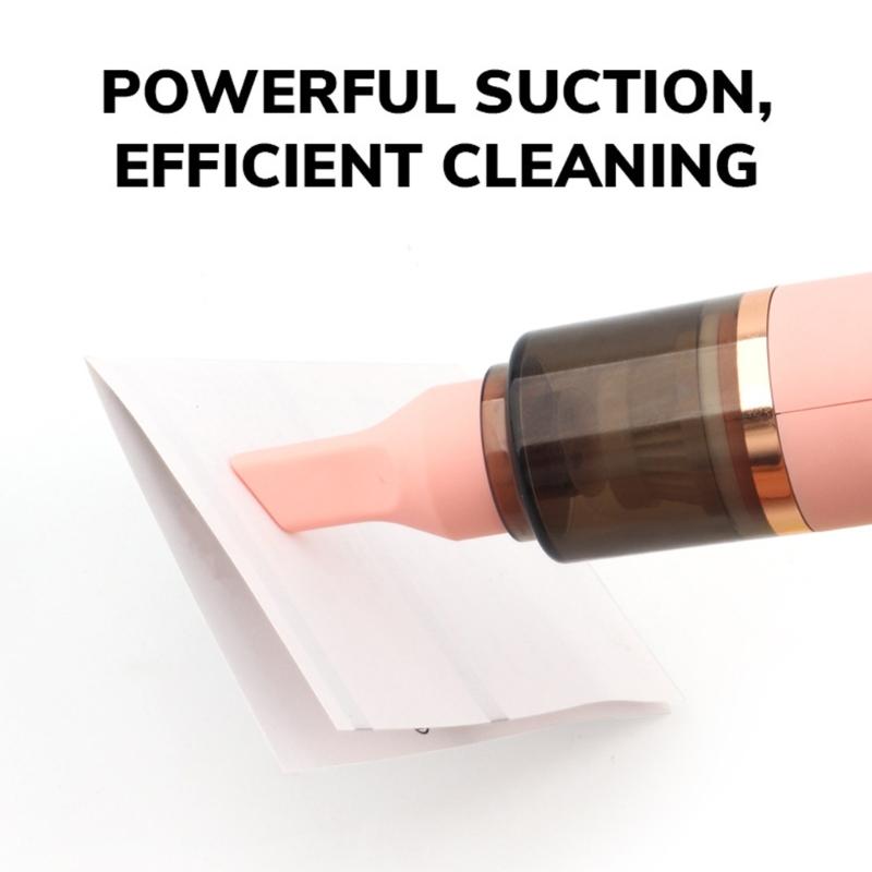 Portable Coffee Corner Dust Collector, USB Rechargeable Handheld Grounds Cleaner with Brush Head and Narrow Nozzle