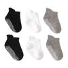 6Pairs Cotton Baby Solid Socks Non-slip Toddle Walking Socks Cute Kids Tube Sock  First Walkers