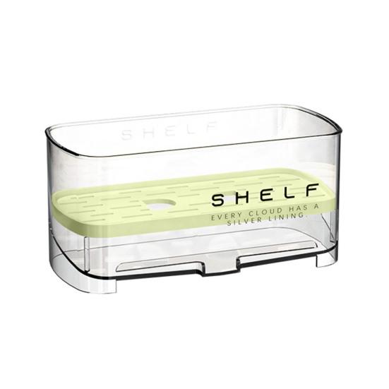 Sink Caddy with Auto Drain Tray Kitchen Sink Sponge Holder Detachable Sink Organizer for Countertop Storage Sponges Soap Cleaning Supplies