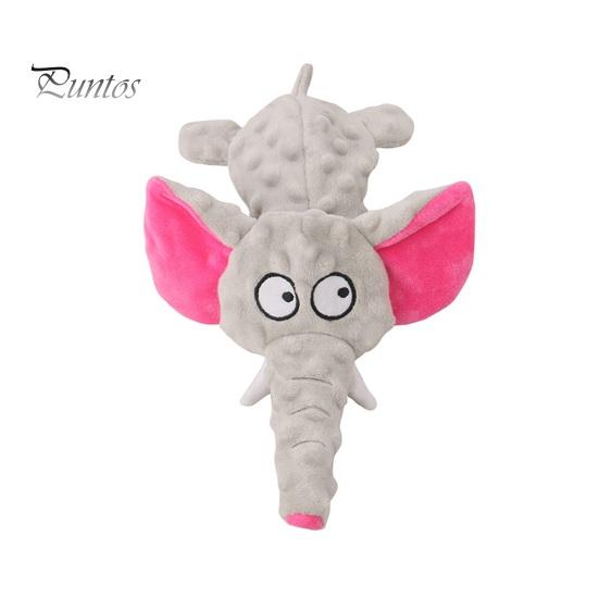 

Игрушка для домашних животных, устойчивая к укусам, интерактивная плюшевая игрушка для жевания собак, мультяшная форма слона, пищащая игрушка для домашних животных