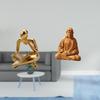 Abstract Sacred Heart Thinker Statue Decoration for Tabletop Living Room Shelf Office Bookshelf