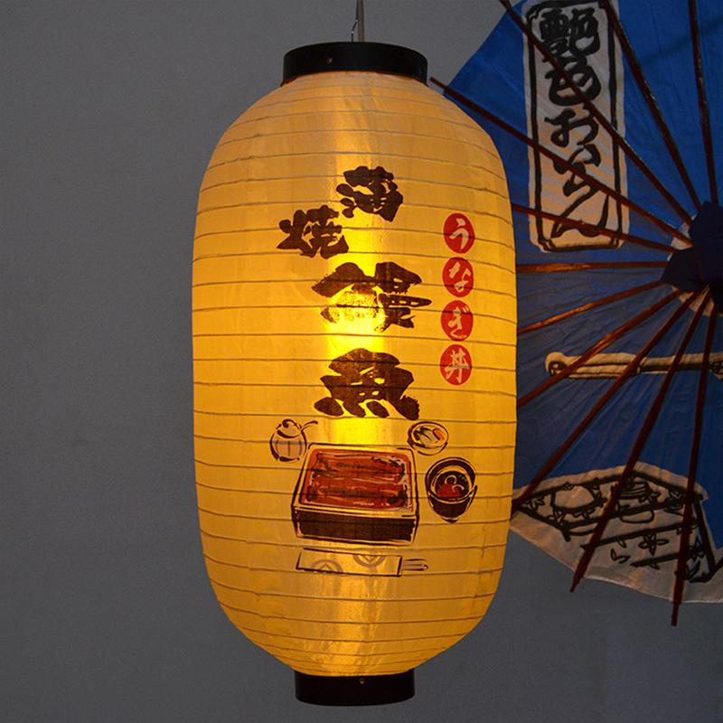 Japanese Style Satin Cloth Lanterns Pub Restaurant Decor Sign Bistro Sushi Sashimi Decor Waterproof Lantern Traditional Festival