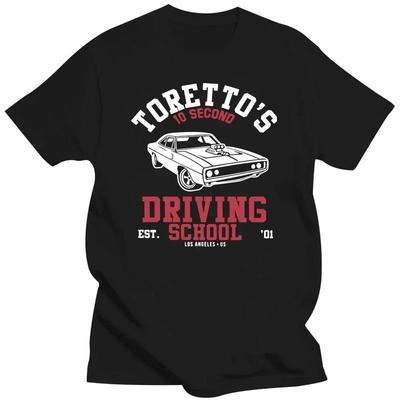 2024 Summer Tops T Shirt Fast And Furious Film Torettos Driving School T Shirt Harajuku Alternative Tops Plus Size O Neck