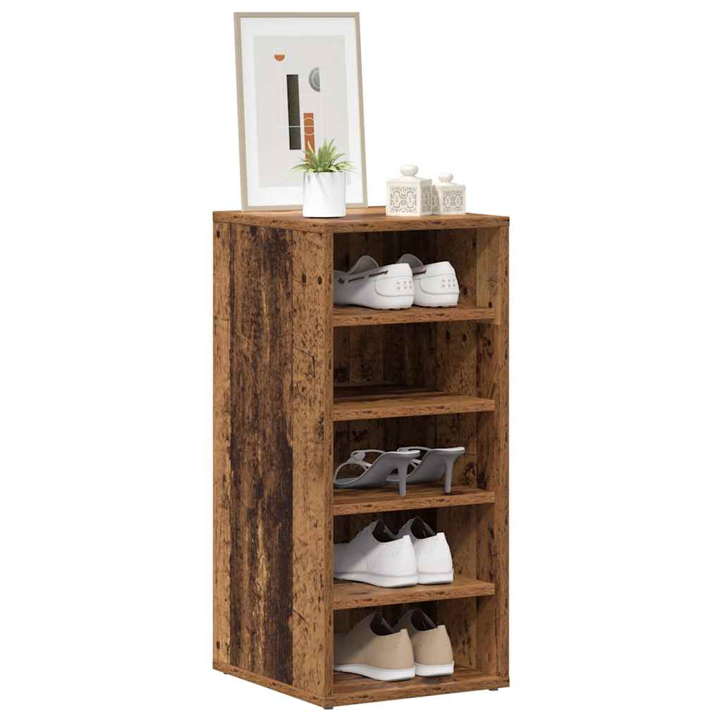 Shoe Cabinet with Rustic Wood Look 32 x 35 x 70 cm Engineered Wood