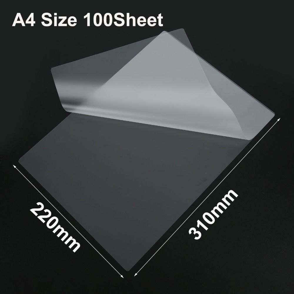 100pcs Clear Plastic Laminating Pouches Waterproof Laminator Pouches  Photo Laminating