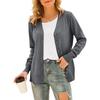 Damen Strick Cardigan Pullover Langarm Knopfleiste Mantel Basic Oberteile Oberbekleidung