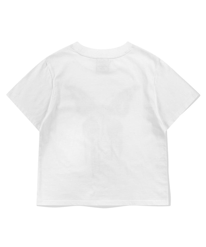 MAHAGRID Butterfly Goth Crop Tee White(Mg2Emft583A)