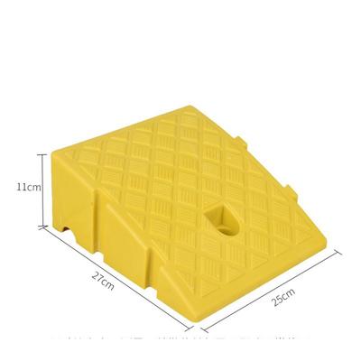 Thickened Curb Ramps Car Wheel Driveway Ramps Anti-Slip Black Tires Curb Ramps Yellow Speed Bump Threshold Ramp Bike