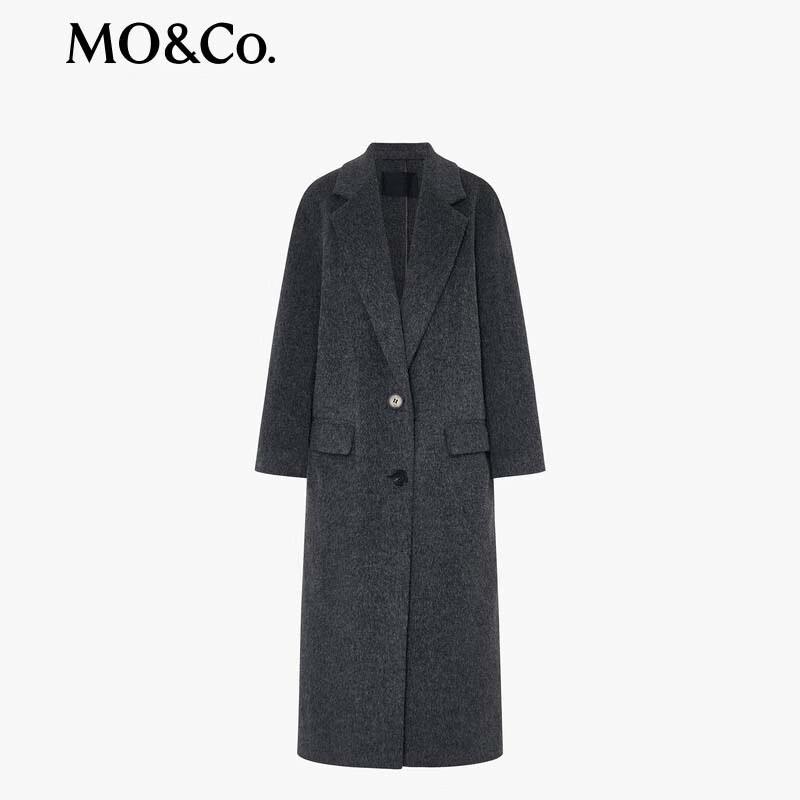 MO&Co. Women's Double-faced Wool Long Coat MBE4OVC012
