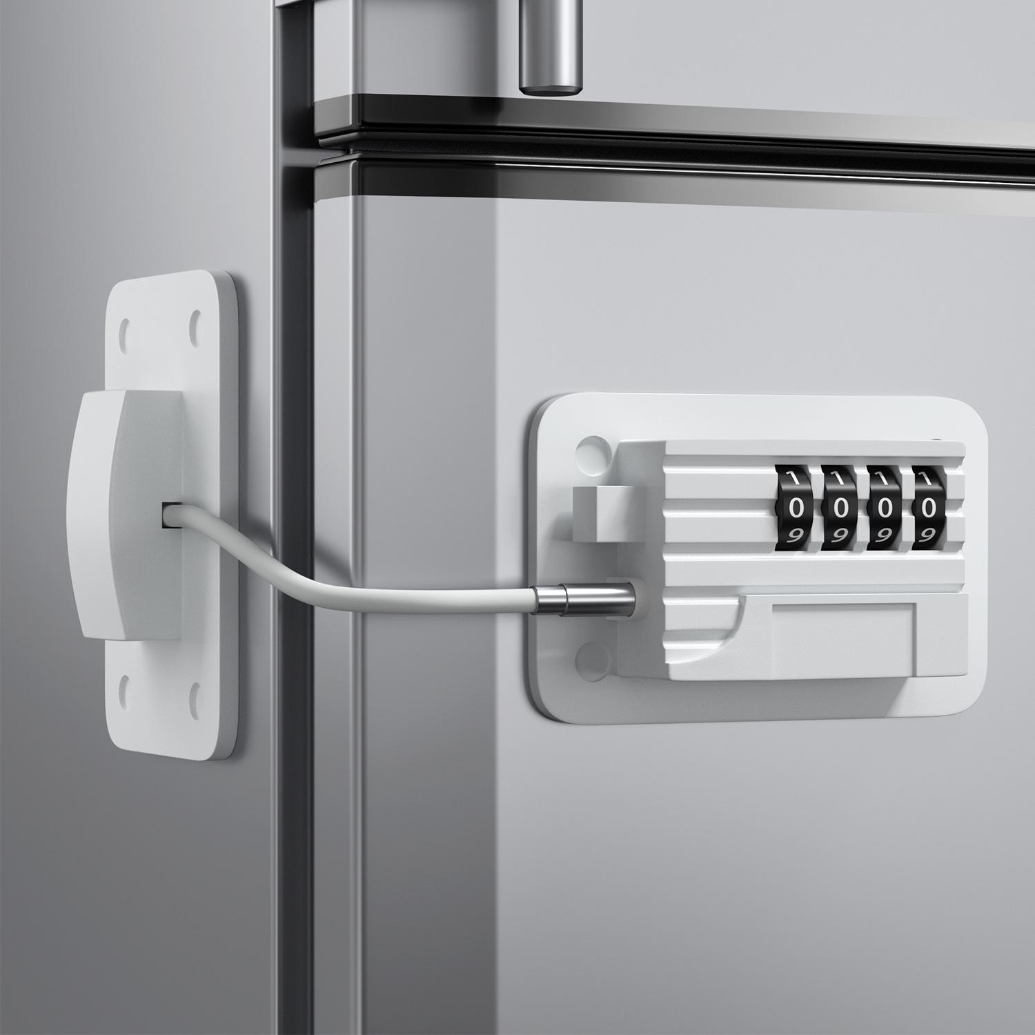 Casement Window Lock: No-Drill Safety Lock & Password Buckle for Child Protection белый