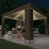 VidaXL Gazebo with Double Roof and LED Lights Garden Belvedere Outdoor Pavilion Reception Tent Marquee 3070303