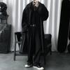 Autumn and Winter Windbreaker Jacket Men's Hong Kong Style Jacket Loose Coat