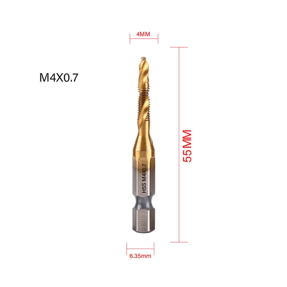 High Quality Plated Hex Shank Tap Drill Bit for Precise Threaded Holes