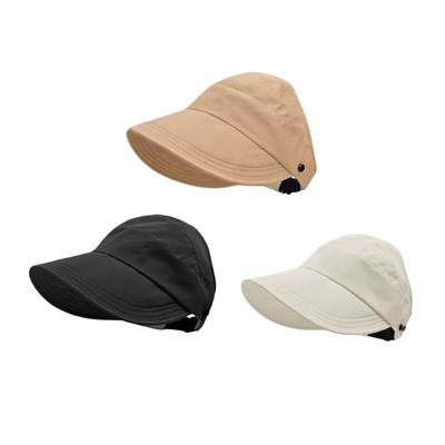Дихаюча кепка для хвоста Жіноча сонцезахисна кепка Регульована портативна сонцезахисна кепка для бігу, гольфу, пляжу