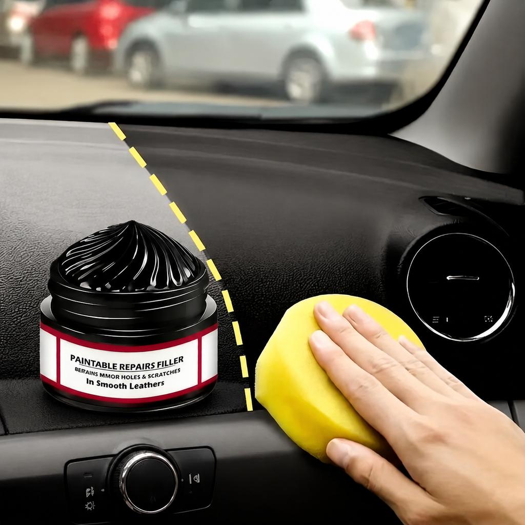 Lederreparaturset Auto Innenraum Kratzer Füllcreme Kleine Löcher ausbessern Glatte Sitze DIY