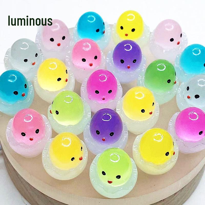 

Luminous Chick Egg DIY Night Light Ornament - Creative Handmade Resin Accessory