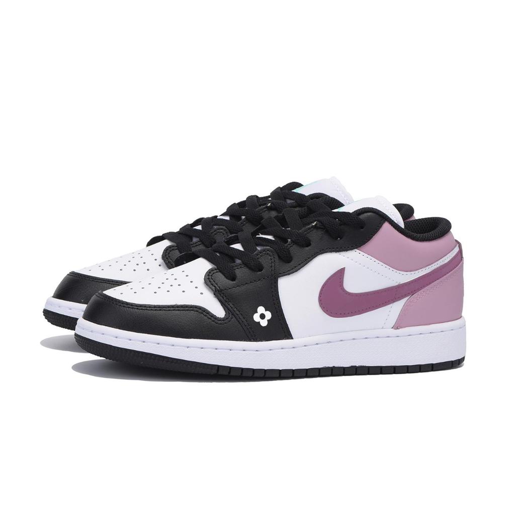 Jordan Air Jordan 1 Urban Chic Style Vintage Low Top Vintage Basketball Shoes Men's White Pink 553558-131(Team85-)