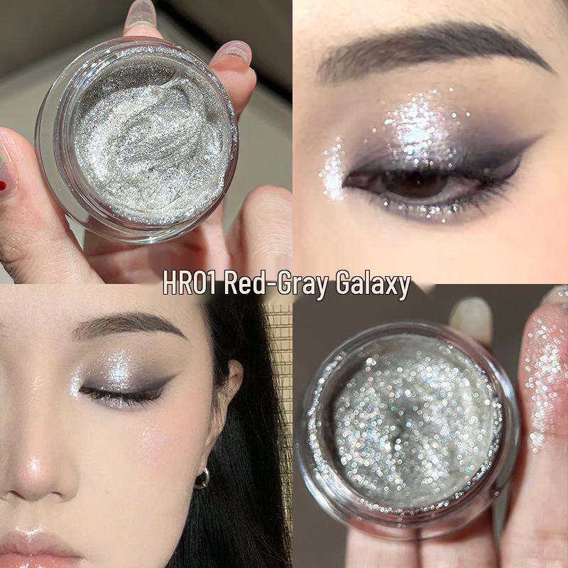 TINGTYL Five-Color Shimmer Jelly Eyeshadow & Pearlescent Liquid Highlighter - Long-Lasting, Non-Flaking Formula.