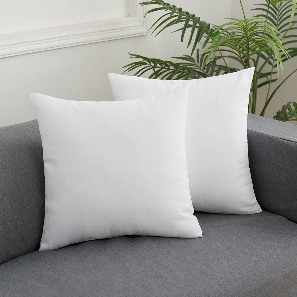 Solid Color Pillow Cover Durable Pillow Case Colorful Outdoor Cushion Cover  Sofa