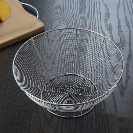 Rozsdamentes acél zöldségkosár Modern drót gyümölcstál konyhai fémkosarakhoz