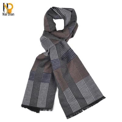 Naidian Men's Warm Plaid Business Scarf