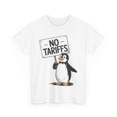 Penguin No Tariffs Taxes T-shirt, Penguin Women Men Funny T-shirt Unisex T-Shirt