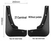 Kia Carnival Leather Car Mud Flaps (No Footrests)