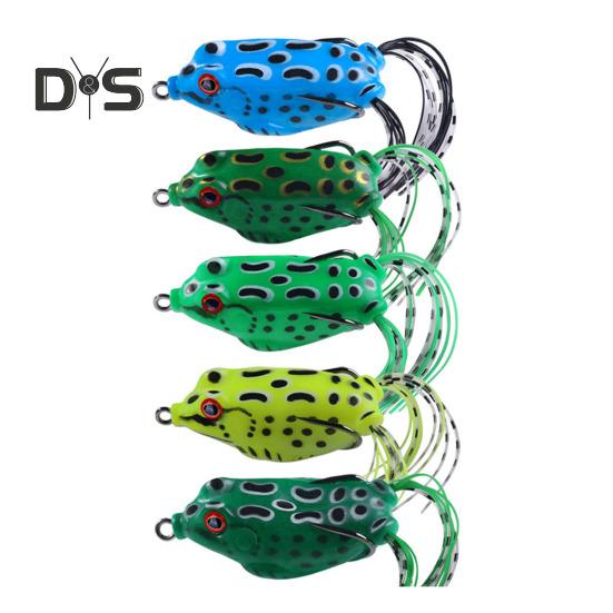 

5 шт. 11 см/8,2 г приманка для лягушки с защитой от водорослей, жесткая искусственная приманка для лягушки, аксессуары для ловли соленой воды, пресноводного окуня, змееголовой 5pcs