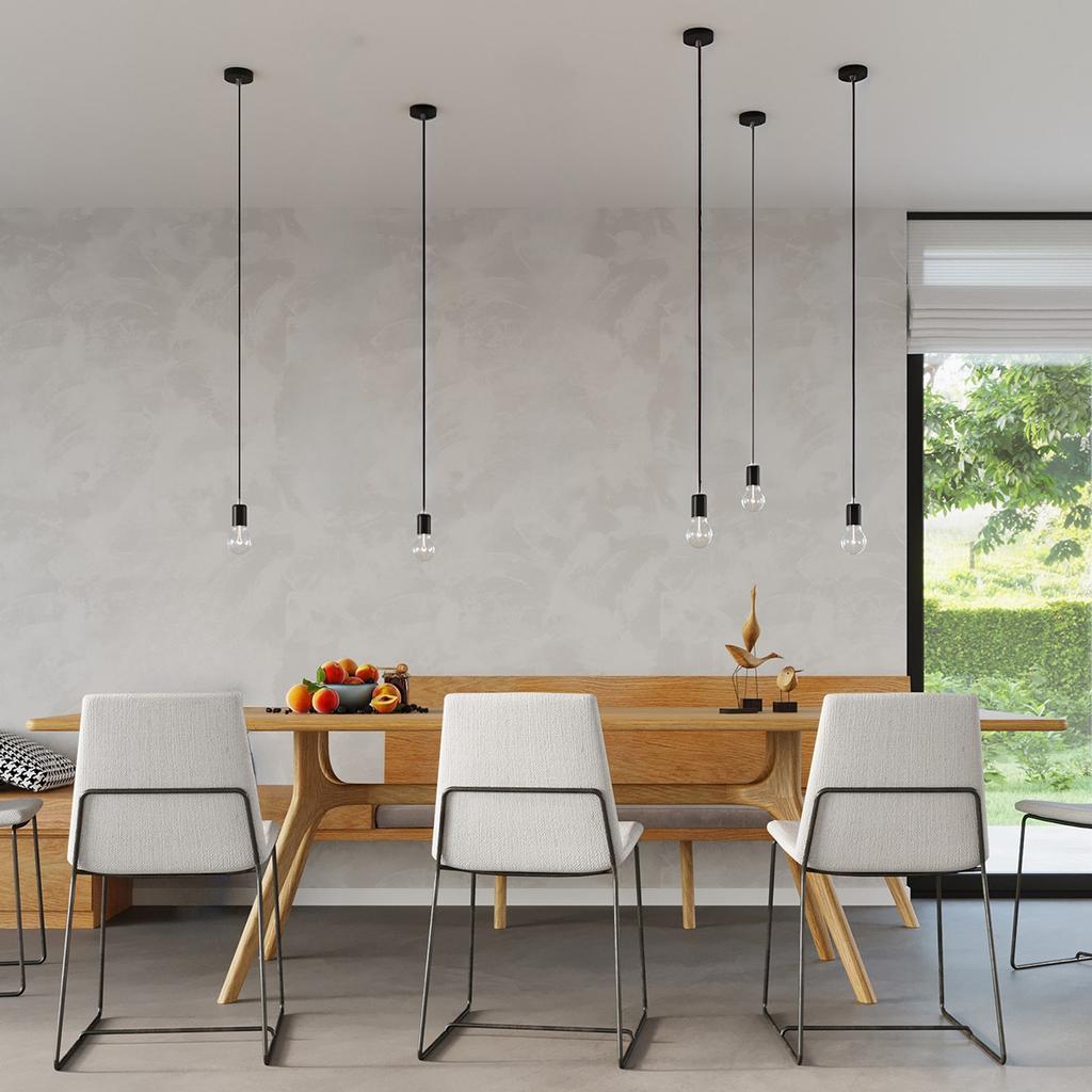 Lampa Wisząca Edison 1 E27 Czarny Sollux Sl.0152