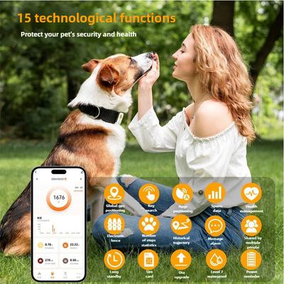 Pet GPS Trackers Ιστορικά δεδομένα κίνησης διαδρομής Dog Cat Anti-loss Tracking Παρακολούθηση υγείας GPS Tracker Αδιάβροχα προϊόντα για κατοικίδια