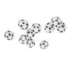 10PCS Polyhedral Dice Set Plastic Lightweight 20 Sided Dice for Role Playing Table Games White