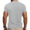 Men's Casual -color Sports T-shirt - Men's Round-neck Short-sleeved Top