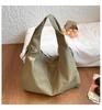 Versatile Women's Casual Large Capacity Tote - Simple Fabric Shoulder Bag, New Lazy Style Dumpling Design