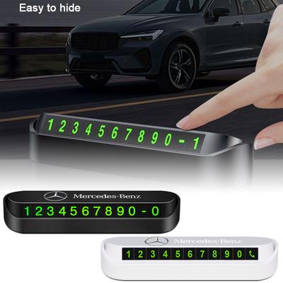 Estilo de Coche Tarjeta de Estacionamiento Temporal Tarjeta con Número de Teléfono Placa Número de Teléfono Para Mercedes Benz AMG W213 W205 W203 W177 V177 W247 W176 W166