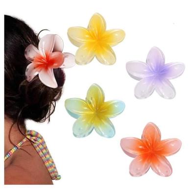 Hair Clip - Flower - Non-slip - 4 Pieces - For Thick Hair